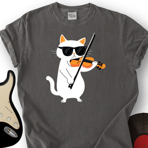 Cat Playing Violin T-Shirt