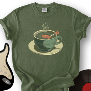 Coffee Cup Record Player T-Shirt