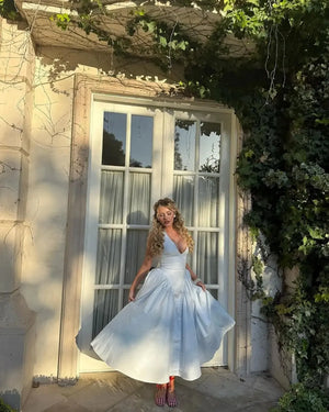 Halter Neck Corset Midi Dress