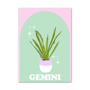 Pastel Zodiac Signs Canvas Poster