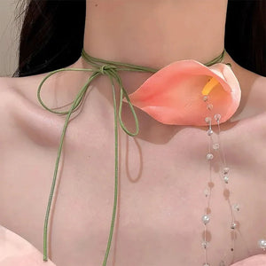 Calla Lily Aesthetic Choker