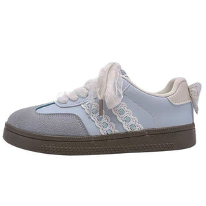 Coquette Aesthetic Lace Sneakers