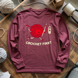 Crochet First Long Sleeve T-shirt
