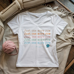 Just One More Row Lady V-neck