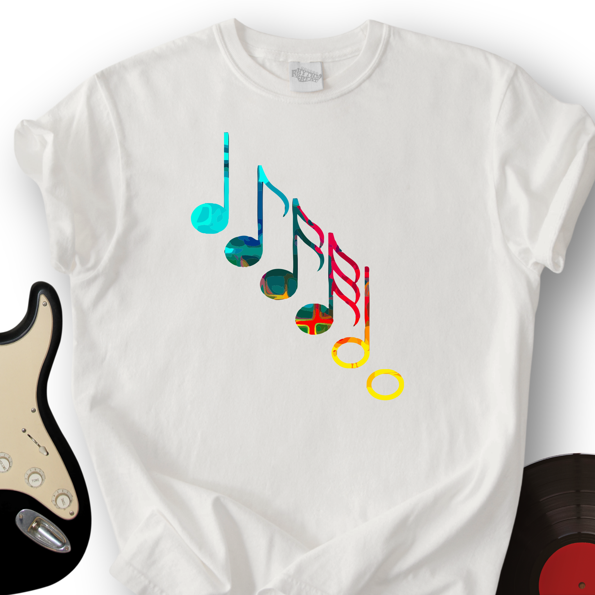 Colorful Music Notes T-Shirt