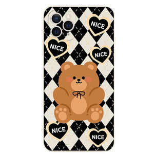 Argyle Bear iPhone Case
