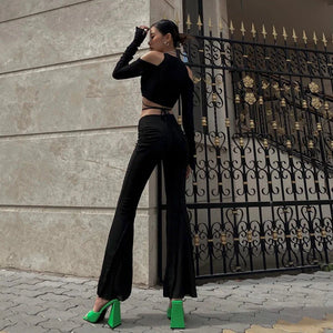 Baddie Cut-Out Wrap Top