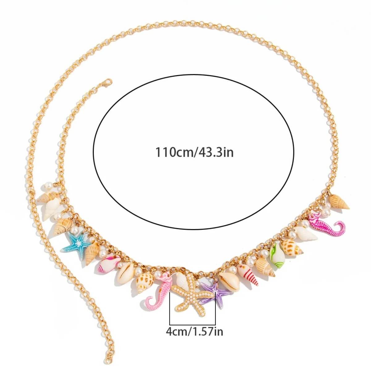 Beach Charm Belly Chain & Anklet