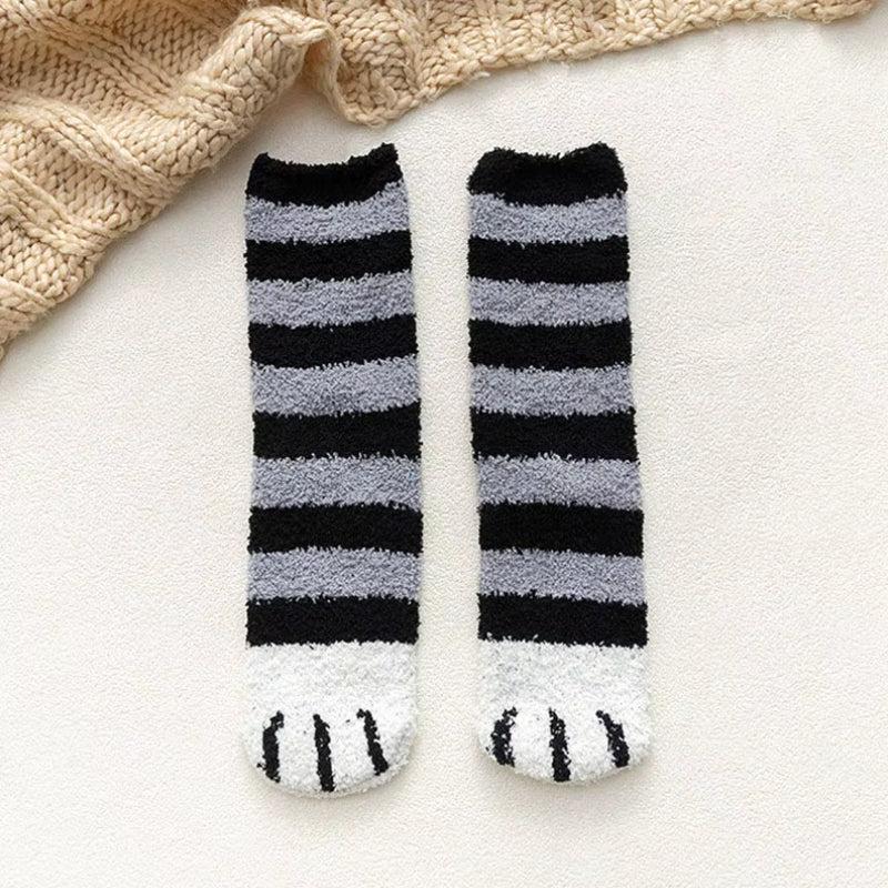 Cat Paw Plush Socks