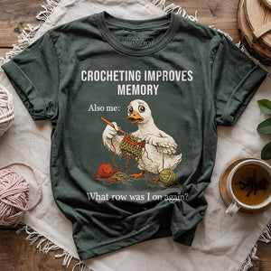 Crocheting Improves Memory T-shirt