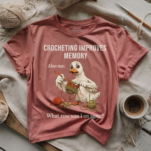 Crocheting Improves Memory T-shirt