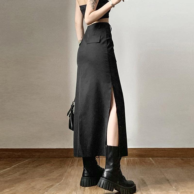 Dark Academia Maxi Skirt