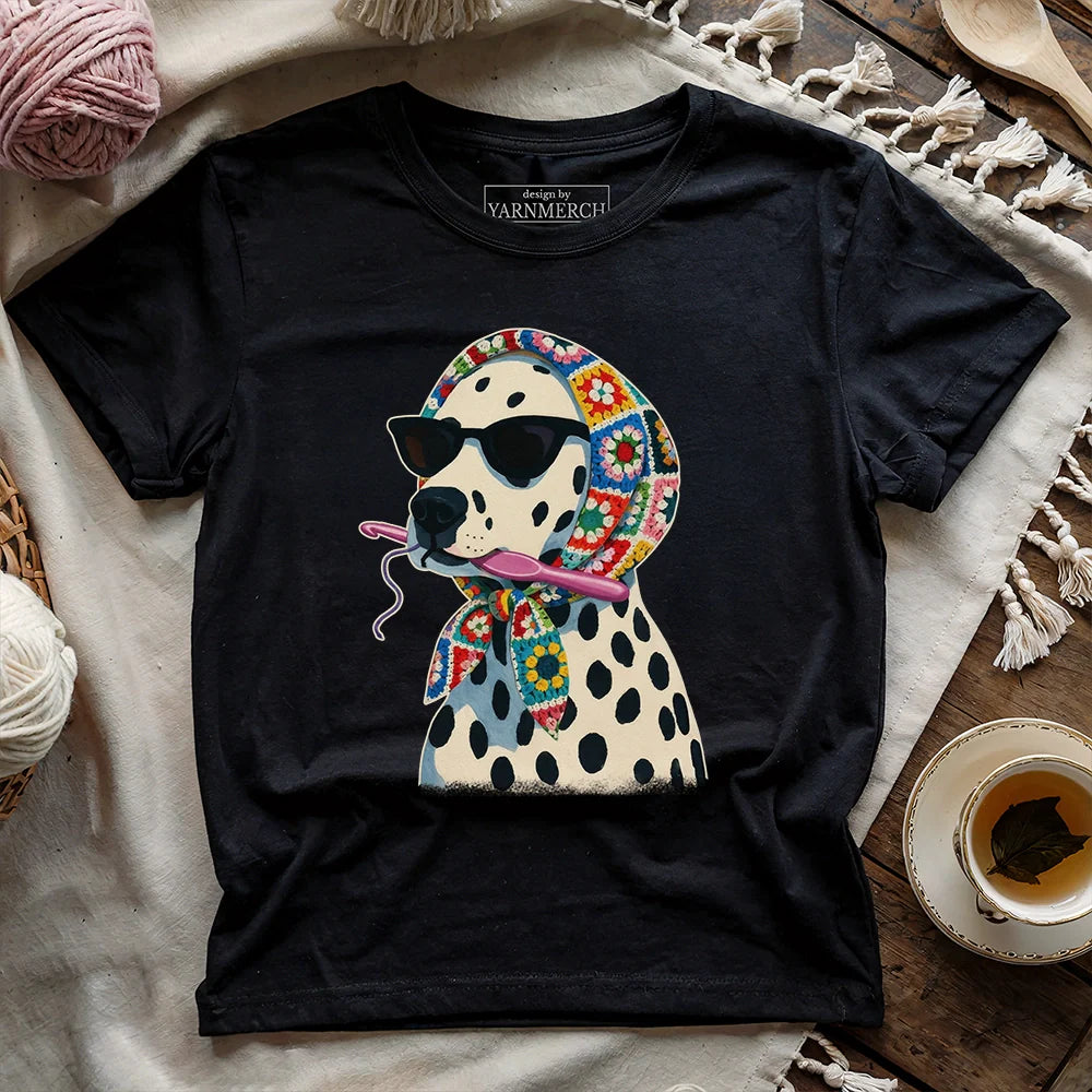 Granny Square Dalmatian T-shirt