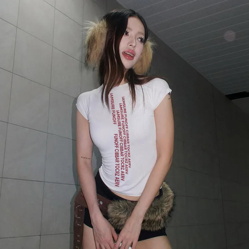 Graphic Printed Slim Fit Top