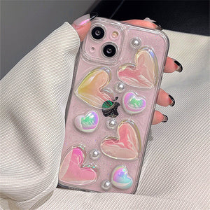 Heart Glitter iPhone Case