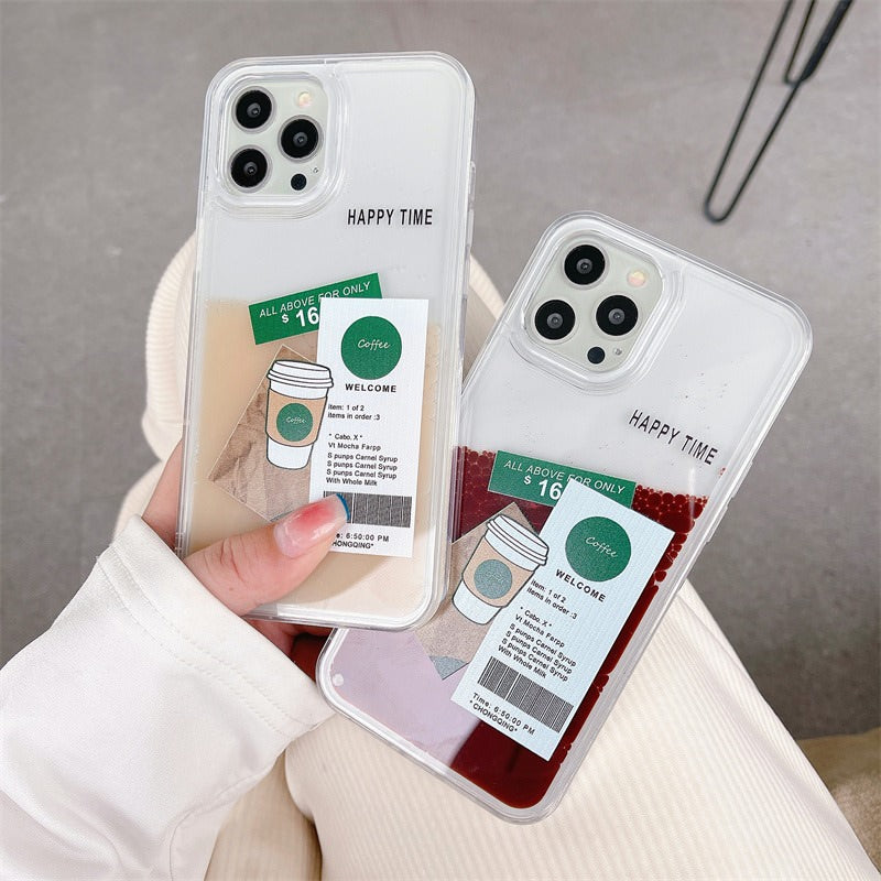 Iced Coffee Liquid Quicksand IPhone Case