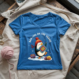 Brr-ing On The Yarns Lady V-neck