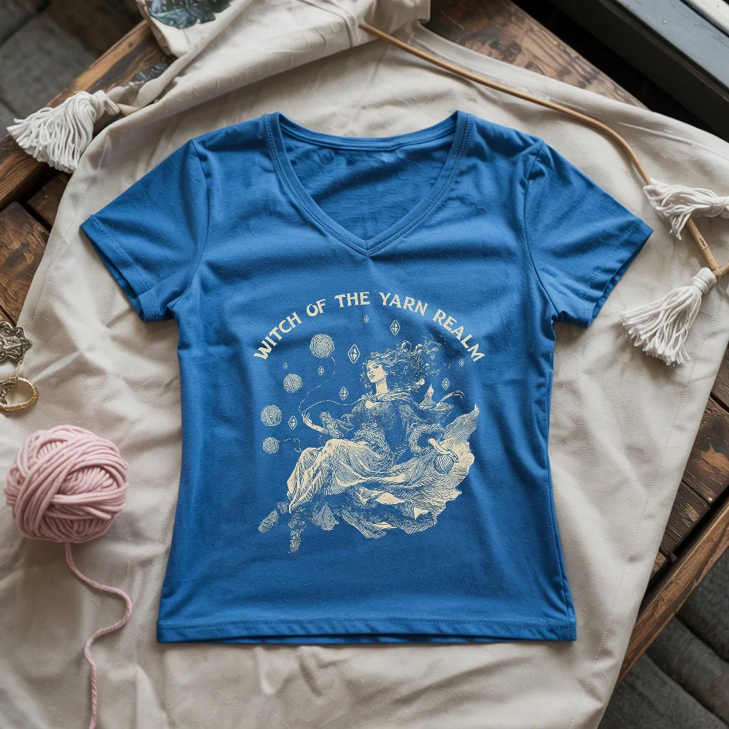 Witch Of The Yarn Realm Lady V-neck