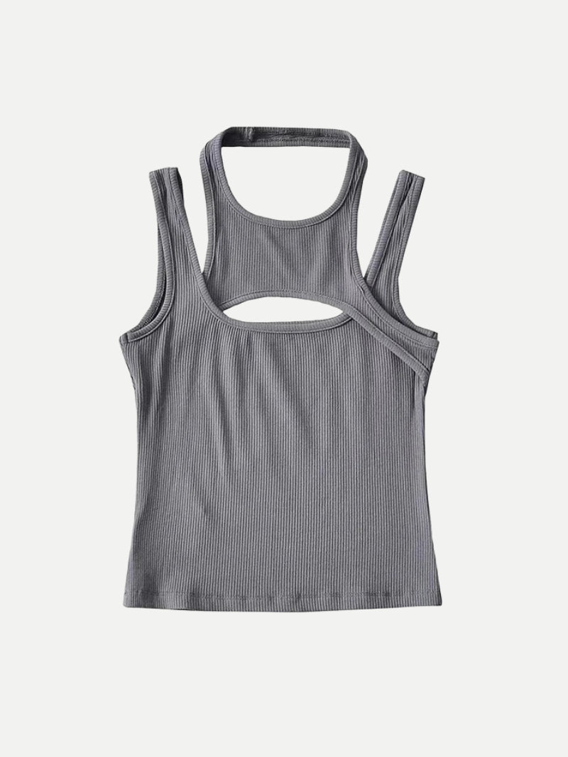 Sporty Asymmetric Tank Top