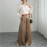 Tailored Wide Leg Pants