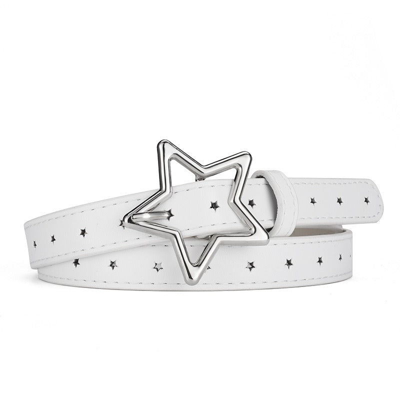 Y2K Pastel Star Buckle Belt