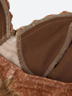 Vintage Floral Crop Top