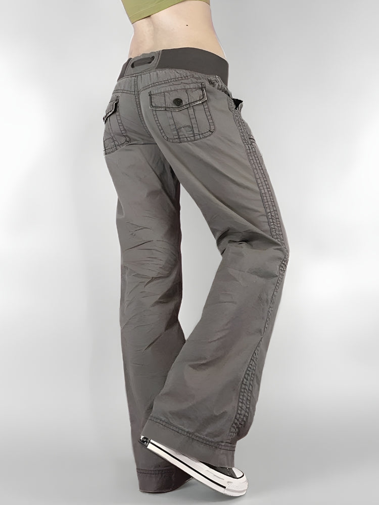 Y2K Low Waist Drawstring Pants