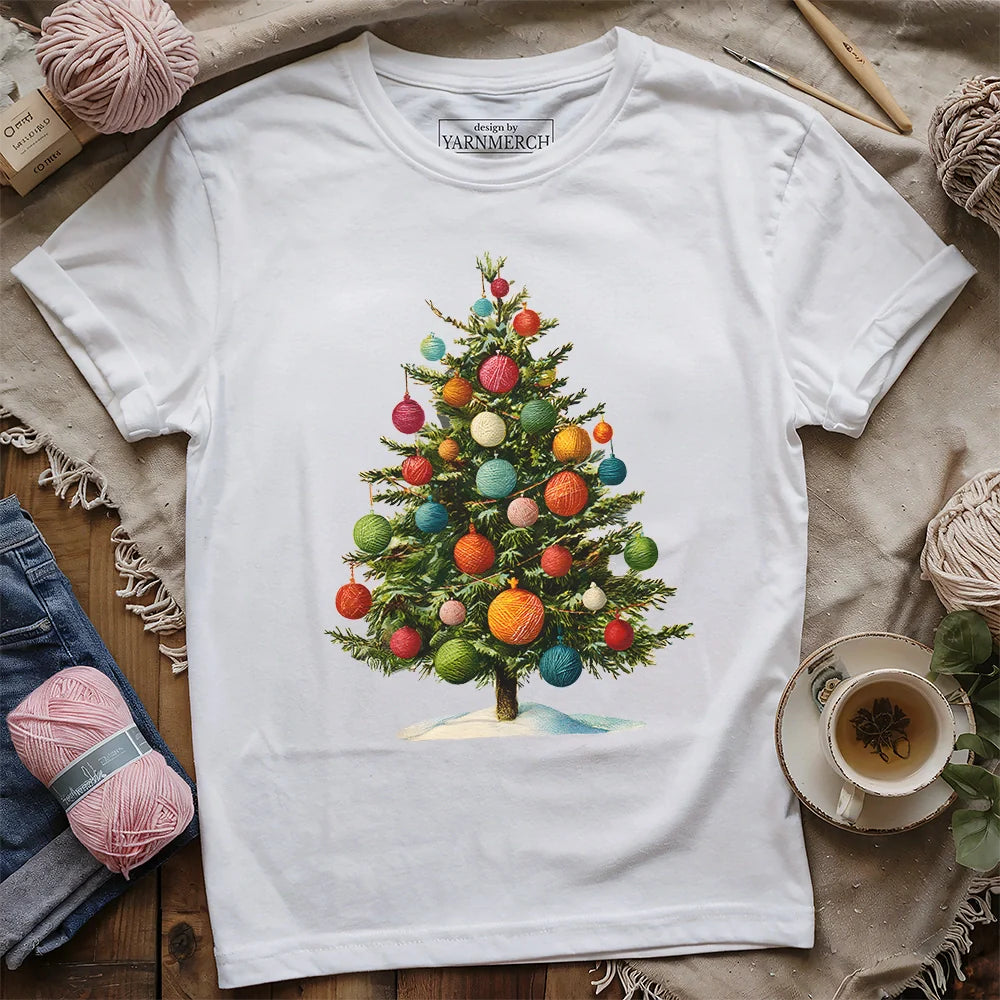 Yarn Christmas Tree T-shirt