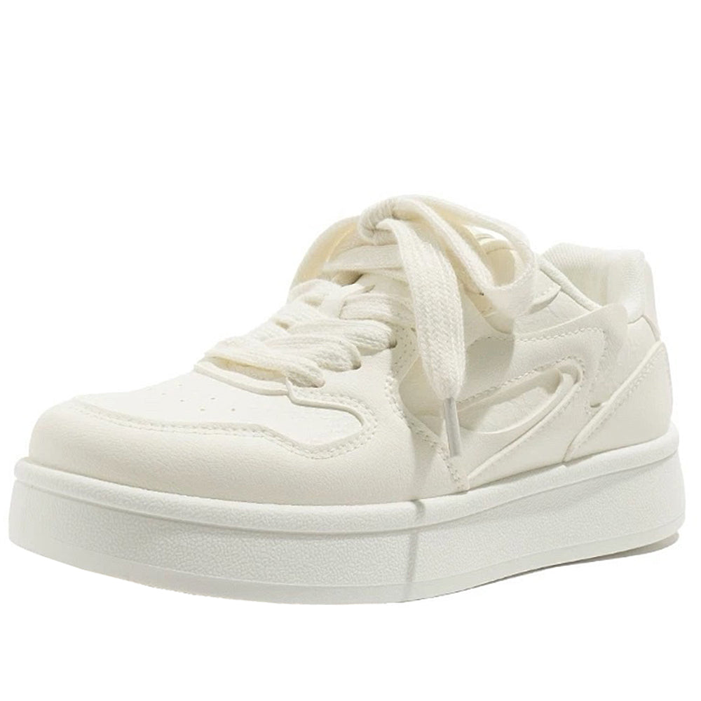 Self Made Skater Sneakers in White