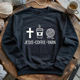 Jesus, Coffee and Yarn Sweatshirt