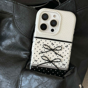 Black & White Coquette iPhone Case