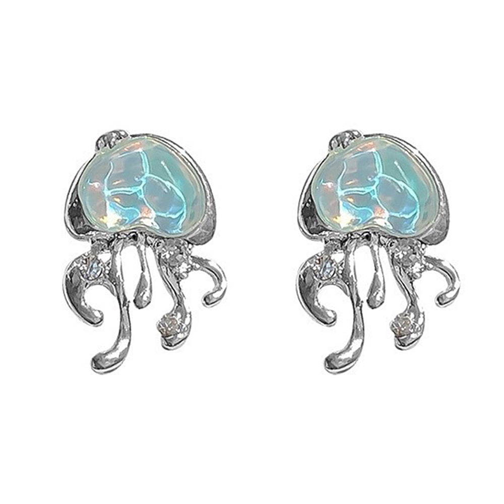 Blue Jellyfish Earrings