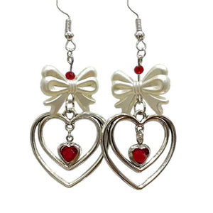Bow & Heart Coquette Earrings