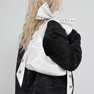 Gossip Goes Around Bow Shoulder Bag