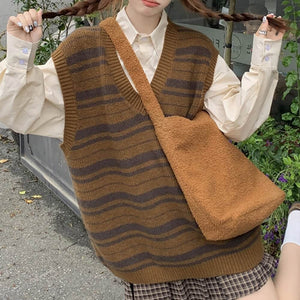 Coffee Break Striped Vest