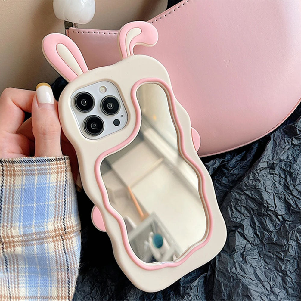 3D Bunny Mirorr iPhone Case