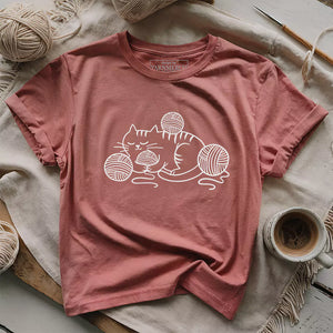 Cat and Yarn T-shirt