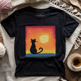 Cat Granny Square T-shirt