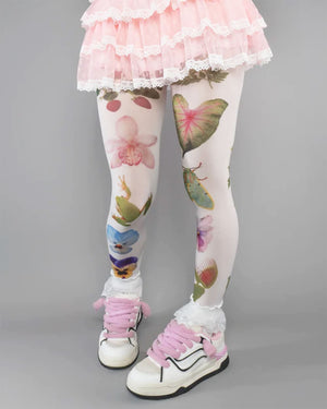 Fairycore Aesthetic Patterned Tights