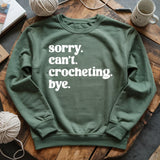 Crocheting. Bye Sweatshirt