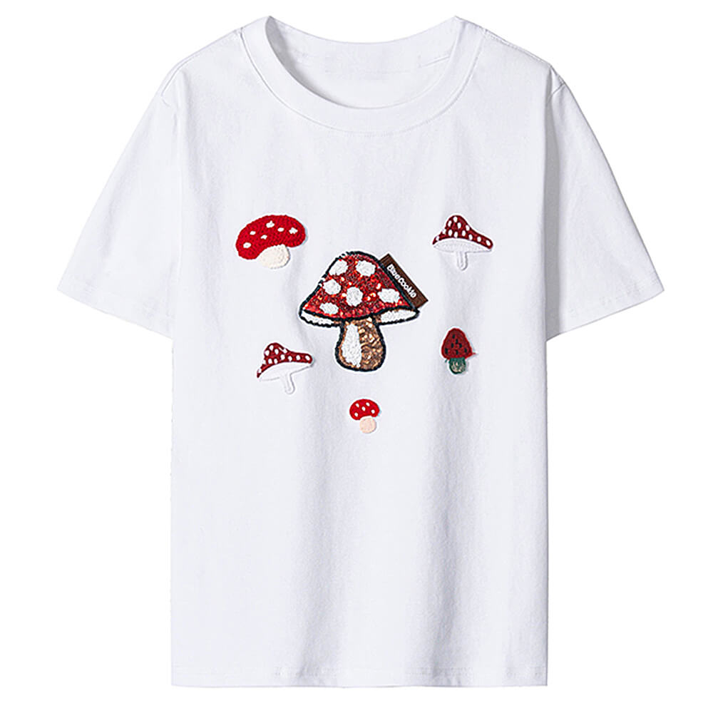 Forest Fairy Mushroom Sequin T-Shirt