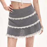 Gingham Picnic Ruffle Skirt