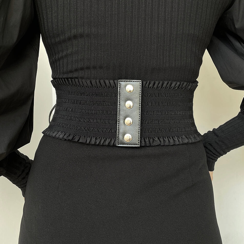 Gothic Aesthetic Leather Corset