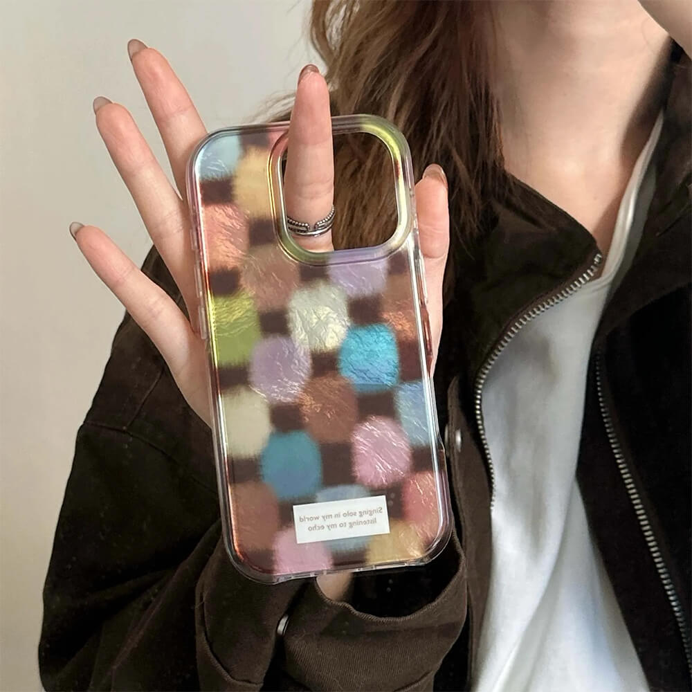 Grandma Aesthetic Patchwork iPhone Case
