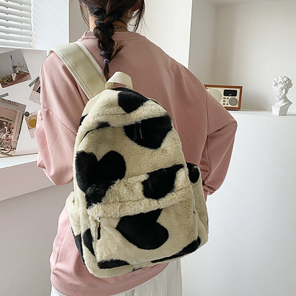 Heart Crush Fuzzy Backpack