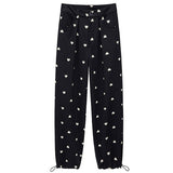 Heart Print Balloon Pants