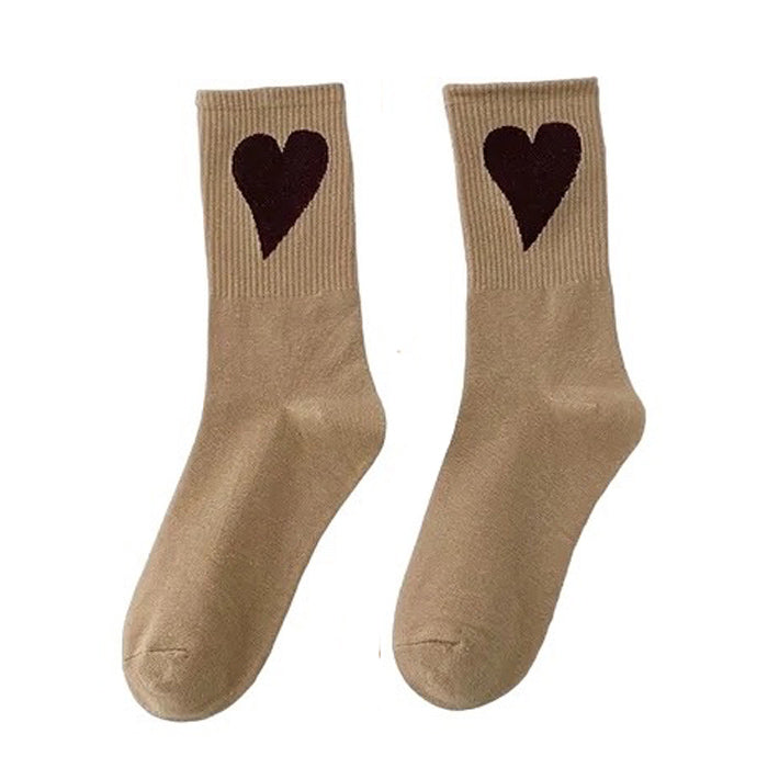 Heart Crush Ribbed Socks