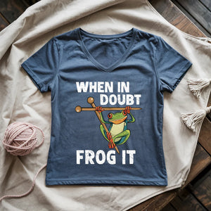 Frog It Lady V-neck