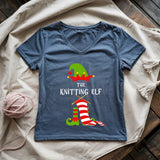 The Knitting Elf Lady V-neck