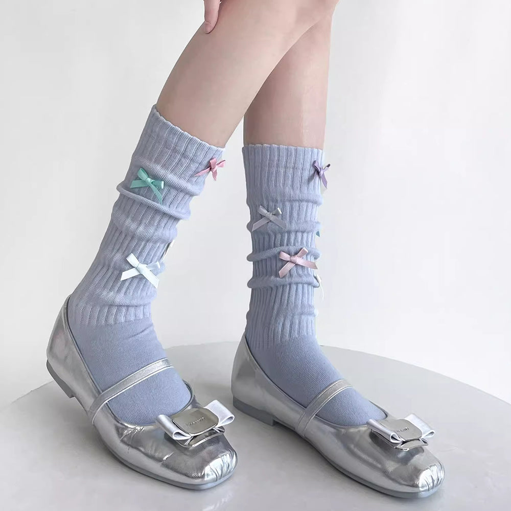 Sweet Dress Code Bow Socks